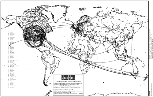 Схема ARPAnet 1982 года